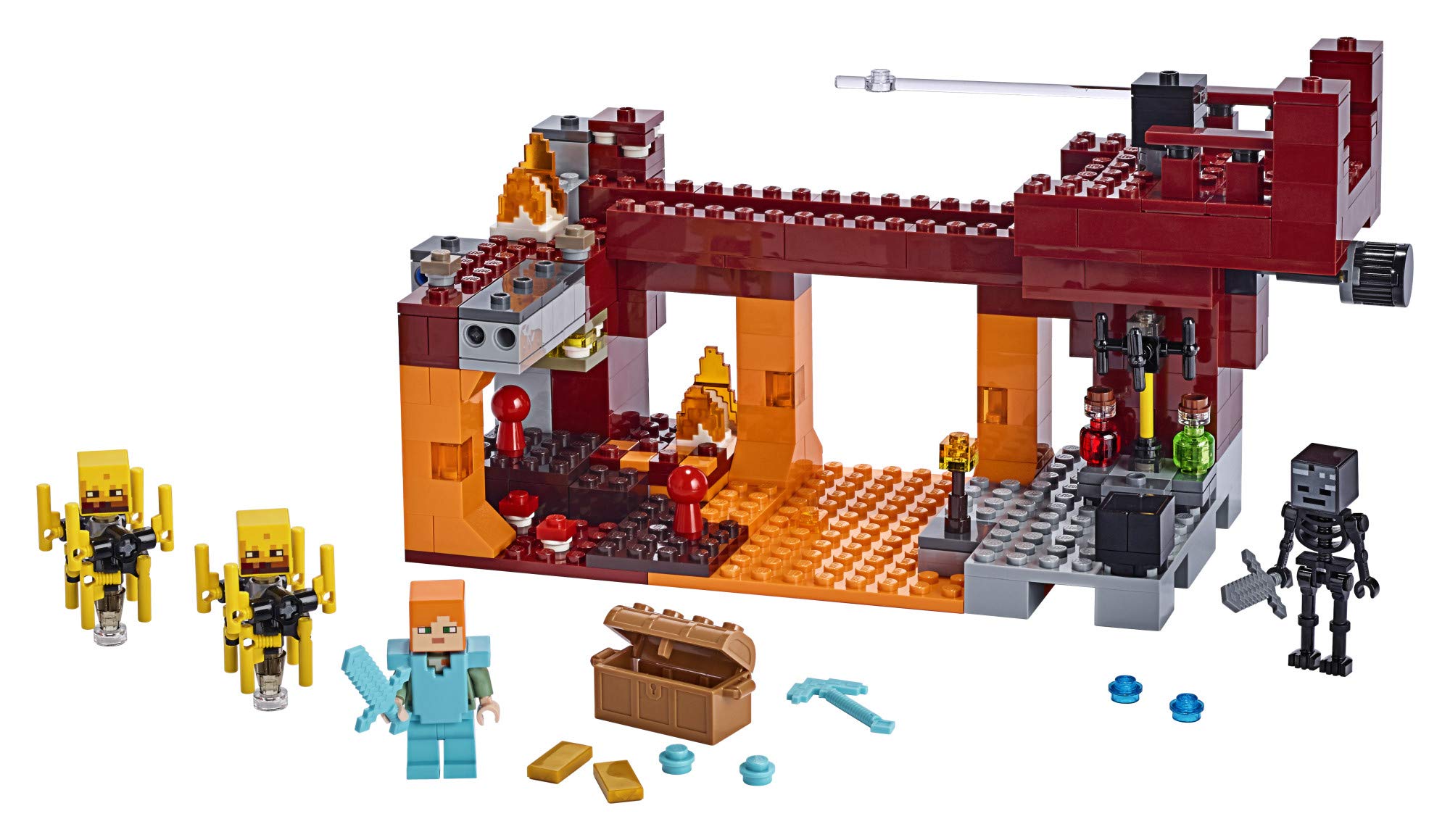 LEGO Minecraft The Blaze Bridge 21154 Building Kit (370 Pieces) (7544048484590)